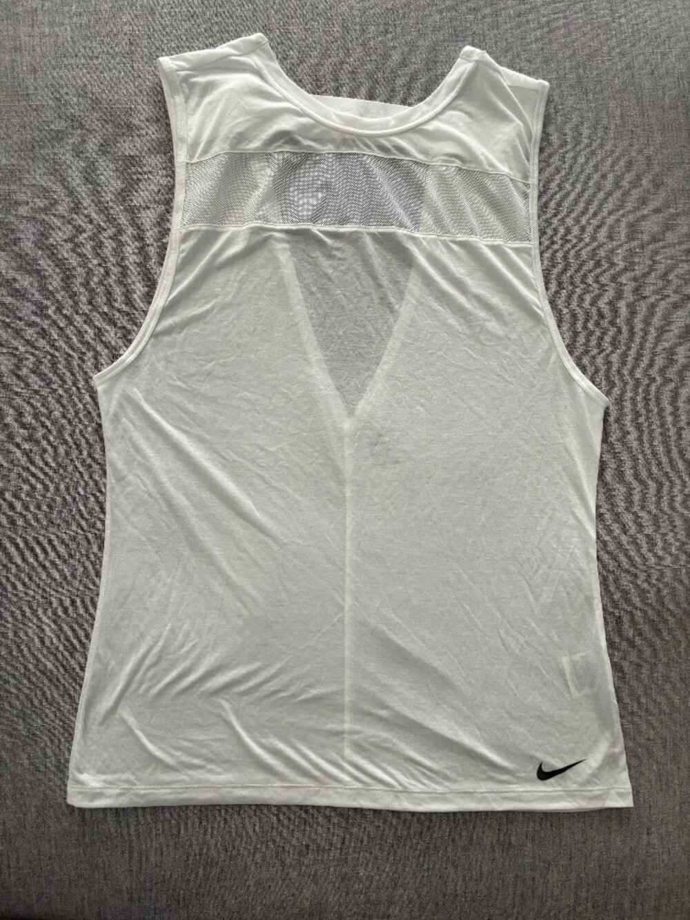 NWOT Nike Breathe Tailwind Women's Running Tank Top White Size L Activewear - Picture 2 of 9